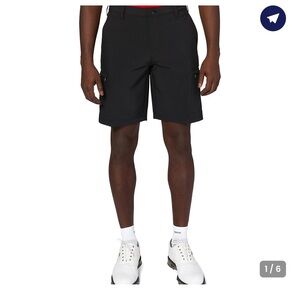 IZOD Men's Golf Swing Flex Stretch Cargo Short, Black